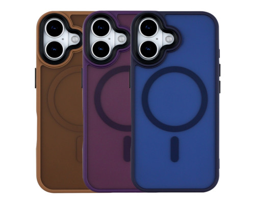Чохол TPU+PC ShadowMat with MagSafe для iPhone 17 Brown ma38953_3869058 2020000497776