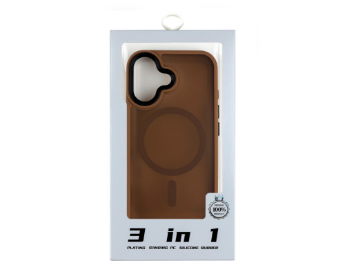 Чохол TPU+PC ShadowMat with MagSafe для iPhone 17 Brown ma38953_3869058 2020000497776