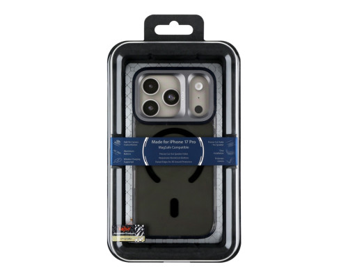 Чохол Kajsa Trans-Shield with MagSafe для iPhone 17 Pro Black Smoke B-Ring ma129238_333627 2020000509240