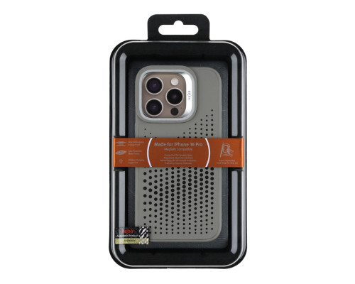 Чохол Kajsa Splendid Collection Circle with MagSafe для iPhone 16 Pro Light Grey ma129246_333659 2020000509141