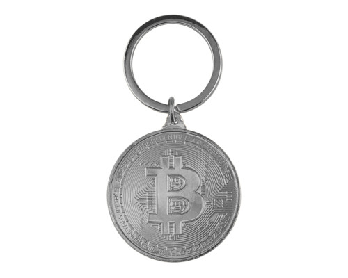 Брелок Bitcoin Срібло ma38796_3868341