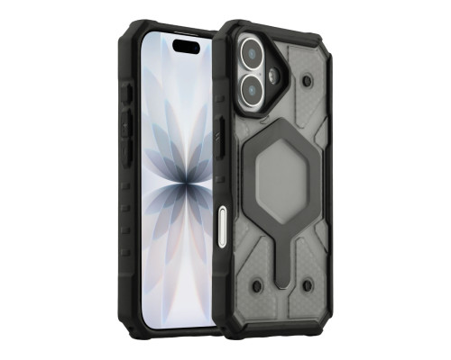 Чохол TPU+PC ArmorHex Magnetic Case для iPhone 17 Transparent Black ma38104_3667571 2020000496465