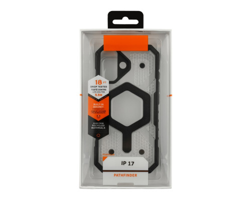 Чохол TPU+PC ArmorHex Magnetic Case для iPhone 17 Transparent Black ma38104_3667571 2020000496465