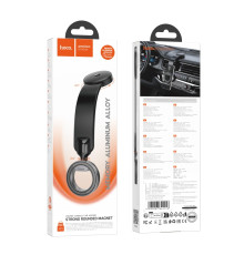 Автотримач Hoco H71 Magnetic Ring М'ята упаковка Чорно-Сiрий ma196025_508697
