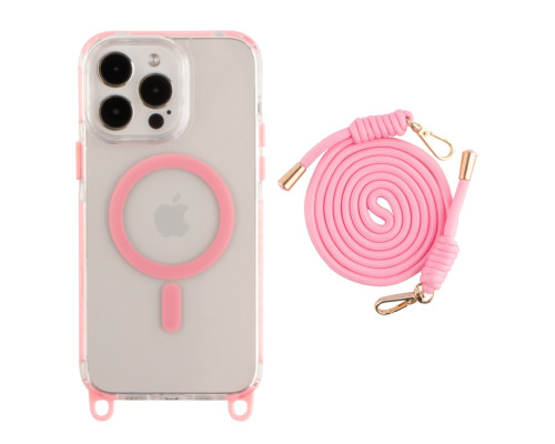 Чохол TPU+PC LanyardCase with MagSafe для iPhone 17 Pro Max Pink ma39121_3869970 2020000499817