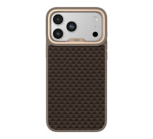 Чохол Kajsa Glamorous Collection Pyramid Pattern with MagSafe для iPhone 17 Desert Gold ma240228_634272 4894505260948