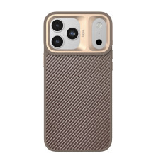Чохол Kajsa Glamorous Collection Straw Mat Pattern with MagSafe для iPhone 17 Pro Max Desert Gold B-Ring ma240425_634676 4894505237834
