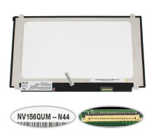 Матриця 15.6" NV156QUM-N44 (3840*2160, 40pin(eDP, 300cd/m2, 16.7M 72% NTSC, IPS), LED, SLIM(вертикальні вушка), матова, роз'єм справа внизу) для ноутбука NBB-104150