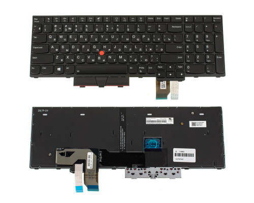 Клавіатура для ноутбука LENOVO (ThinkPad: P17 gen 1) rus, black, підсвічування клавіш