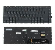 Клавіатура для ноутбука HP (ProBook: 840 G8, 845 G8) rus, black, без фрейма, підсвічування клавіш NBB-112072