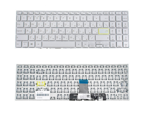 Клавиатура для ноутбука ASUS (X521 series) rus, silver, без фрейма NBB-115737