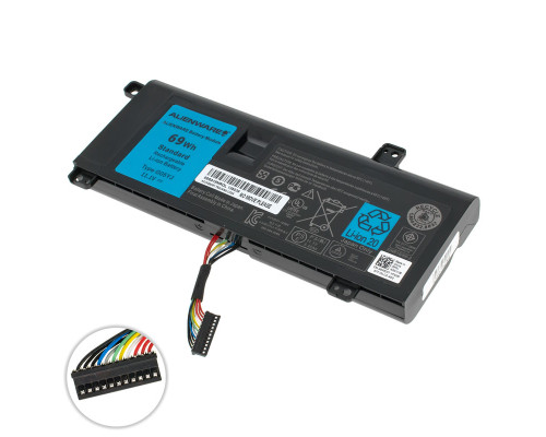 Оригінальна батарея для ноутбука DELL G05YJ (Alienware 14 M14x R3 R4) 11.1V 6400mAh 69Wh Black NBB-120608