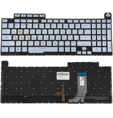 Клавіатура для ноутбука ASUS (G713 series 2022 year) rus, black, без фрейму, підсвічування клавіш (RGB 4 Blue)