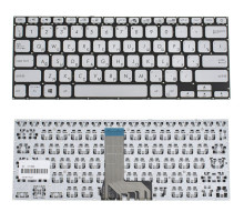 Клавиатура для ноутбука ASUS (X409 series) rus, silver, без фрейма NBB-121856