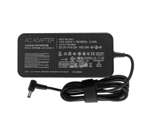 Блок живлення для ноутбука ASUS 20V, 9A, 180W, 6.0*3.7мм-PIN, (Replacement AC Adapter) black (без кабелю!)