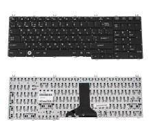 Клавіатура для ноутбука TOSHIBA (C650, C655, L650, L655, C660, L670, L675) ukr, black NBB-128189