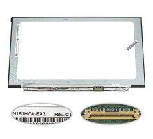 Матриця 16.1" N161HCA-EA3 (1920*1080, 30pin(eDP, IPS), LED, SLIM(без планок та вушок), матова, роз'єм праворуч внизу) для ноутбука NBB-128424