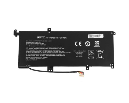 Батарея для ноутбука HP MB04XL (Envy: 15-AR, 15-AQ, M6-AR, M6-AQ series) 15.4V 3400mAh 52Wh Black NBB-128592