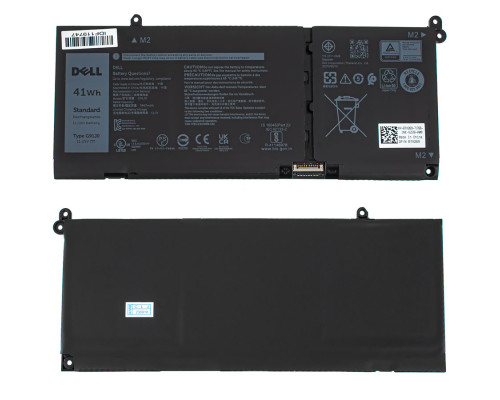 DELL G91J0 (Vostro 3511, 3515; Inspiron 5418, 5515, 5518, 5415, 7415, Latitude 3420, 3520) 11.25V 3640mAh 41Wh Black NBB-128673