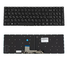 Клавіатура для ноутбука LENOVO (IdeaPad Flex 4-1570, 4-1580), рос, чорна, без фрейма, подсветка клавиш NBB-135060