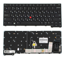 Клавіатура для ноутбука Lenovo (ThinkPad: X13 Gen 3) rus, black NBB-137278