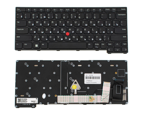 Клавіатура для ноутбука Lenovo (ThinkPad: X13 Gen 3) rus, black NBB-137278