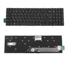 Клавіатура для ноутбука DELL (Inspiron: 7566, 7567) rus, black, без фрейму (оригінал) NBB-139231