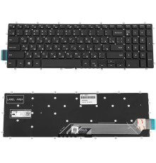 Клавіатура для ноутбука DELL (Inspiron: 7566, 7567) rus, black, без фрейму (оригінал) NBB-139231