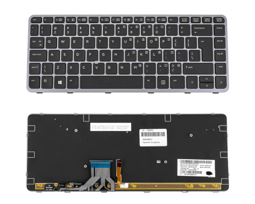 Клавіатура для ноутбука HP (EliteBook: 1040, 1040 G1) eng, black, підсвічування клавіш NBB-139454