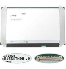 Матриця 15.6" B156XTN08.0 (1366 * 768, 30pin (eDP), LED, SLIM (вертикальні вушка), глянець, роз'єм справа внизу), ширина 350мм (narrow border)) для ноутбука NBB-139861