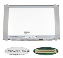 Матриця 15.6" N156HCA-EAC (1920*1080, 30pin(eDP, 300cd/m2 (!!!), IPS, передача кольорів: 16.7M, 45% NTSC), LED, SLIM(вертикальні вушка), матова, роз'єм справа внизу, ширина 350мм (narrow border) для ноутбука NBB-140110
