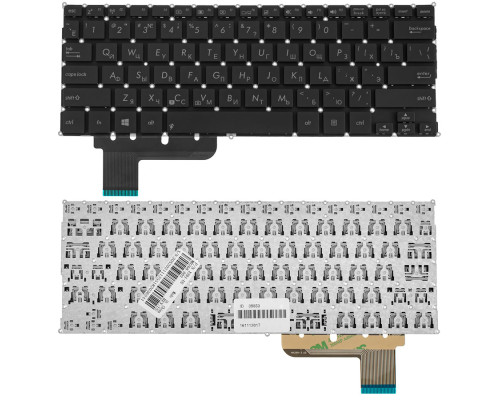 Клавіатура для ноутбука ASUS (S200, X201, X202 series ) rus, black, без фрейма NBB-39853