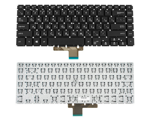 Клавіатура для ноутбука ASUS (X510 series) rus, black, без фрейма