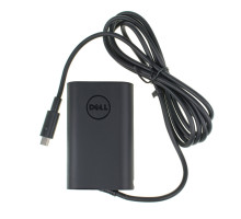 Оригінальний блок живлення для ноутбука DELL USB-C 45W (20V2.25A, 15V3A, 12V3A, 9V3A, 5V2A), USB3.1/Type-C/USB-C, Black