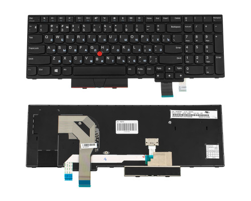 Клавіатура для ноутбука LENOVO (ThinkPad: T570, T580) rus, black NBB-76070