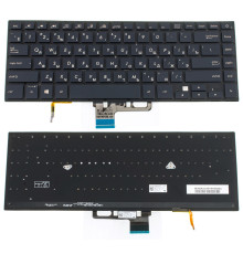 Клавіатура для ноутбука ASUS (UX580 series) rus, black, без фрейма, підсвічування клавіш NBB-78139