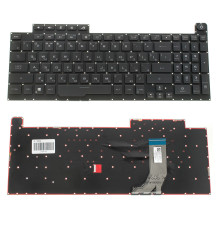 Клавиатура для ноутбука ASUS (G731GD, G731GT, G731GU) rus, black, без фрейма, подсветка клавиш (RGB Per-Key) (ОРИГИНАЛ) NBB-78546