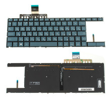 Клавіатура для ноутбука ASUS (UX481 series) rus, black, без фрейма, підсвічування клавіш NBB-80853