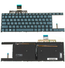 Клавіатура для ноутбука ASUS (UX481 series) rus, black, без фрейма, підсвічування клавіш