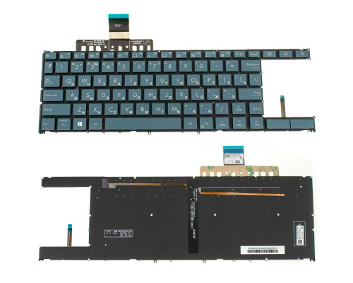 Клавіатура для ноутбука ASUS (UX481 series) rus, black, без фрейма, підсвічування клавіш