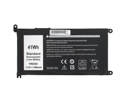 Батарея для ноутбука DELL YRDD6 (Vostro 15 3501, 3591, Inspiron 14 5491, 15 5585) 11.4V 3600mAh Black NBB-81832