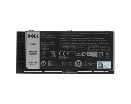 Оригінальна батарея для ноутбука DELL N71FM (Precision: M4600, M4700, M6600, M6700 series) 11.1V 5700mAh 65Wh Black NBB-89586