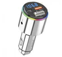 АЗП Proove FM Launcher Power Drive 30W (PD+QC3.0) Type-C+USB+AUX silver 2001001422271 6900111746351