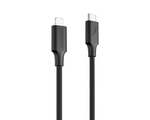 Кабель Proove Striped Silicone Type-C to Lightning (1m) black 2001001957490 6901119776555