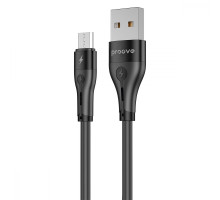 Кабель Proove Soft Silicone USB to Micro USB 2.4A (1m) black 2001001398071 6900111847485