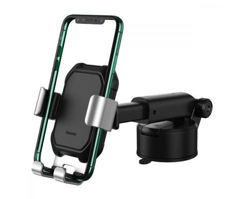 Автомобільний тримач Baseus Tank Gravity Car Mount With Suction Base silver