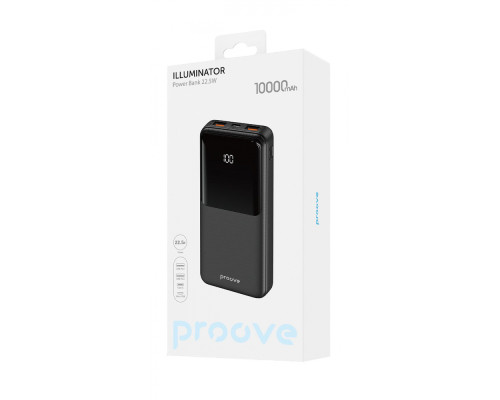 Портативна Батарея Proove Illuminator 22.5W 10000mAh black