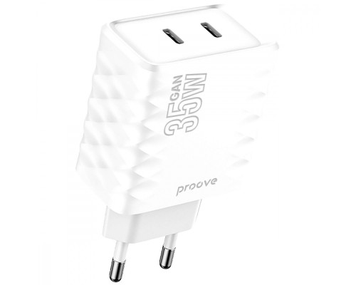 МЗП Proove Speed Surge Gan 35W (Type-C + Type-C) white 2001001869304 6901119624559