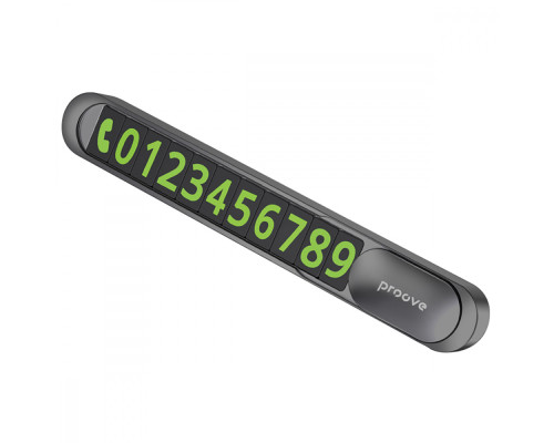 Паркувальна Карта Proove Parking Number Plate Metal Lock dark gray