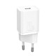 МЗП Baseus Super Silicone PD Charger 20W (1Type-C) white